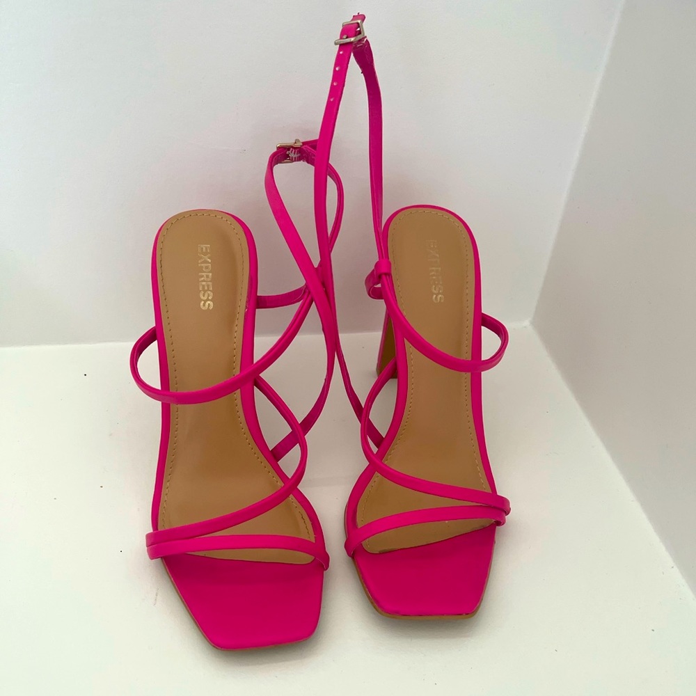 Women’s strappy Express heels